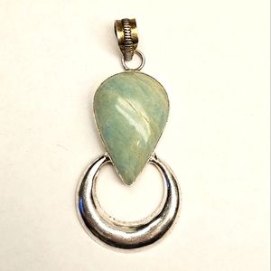 Amazonite Sterling Silver Pendant